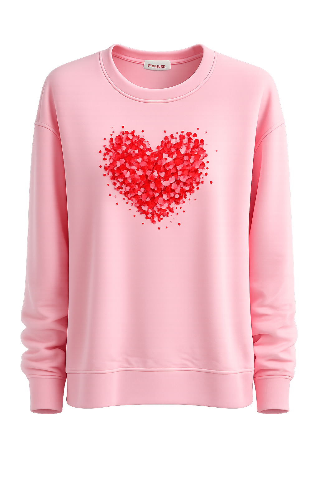 "Mosaic Heart" Custom Pastel Sweatshirt